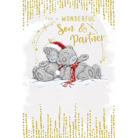 For A Wonderful Son & Partner Me to You Bear Christmas Card £2.49